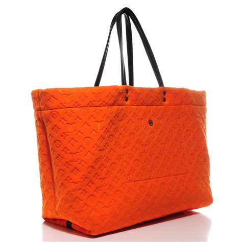 LOUIS VUITTON Neoprene Monogram Scuba GM Orange